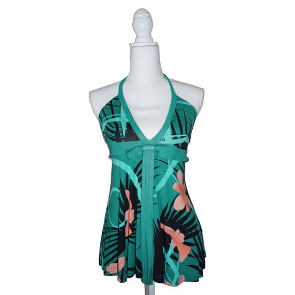 H&M Tops - H&M Tropical Halter Top